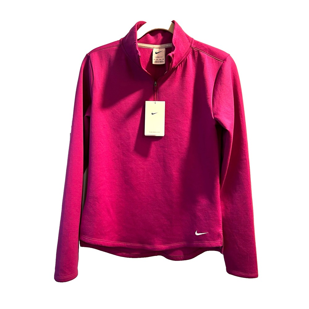 Nike Therma-Fit Womens XS Pink 1/4 Zip Fleece Pullover DD4945-515
